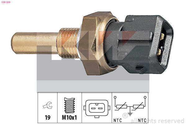 Senzor,temperatura lichid de racire 530 229 KW